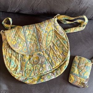 Vera Bradley Purse and Wristlet Used
